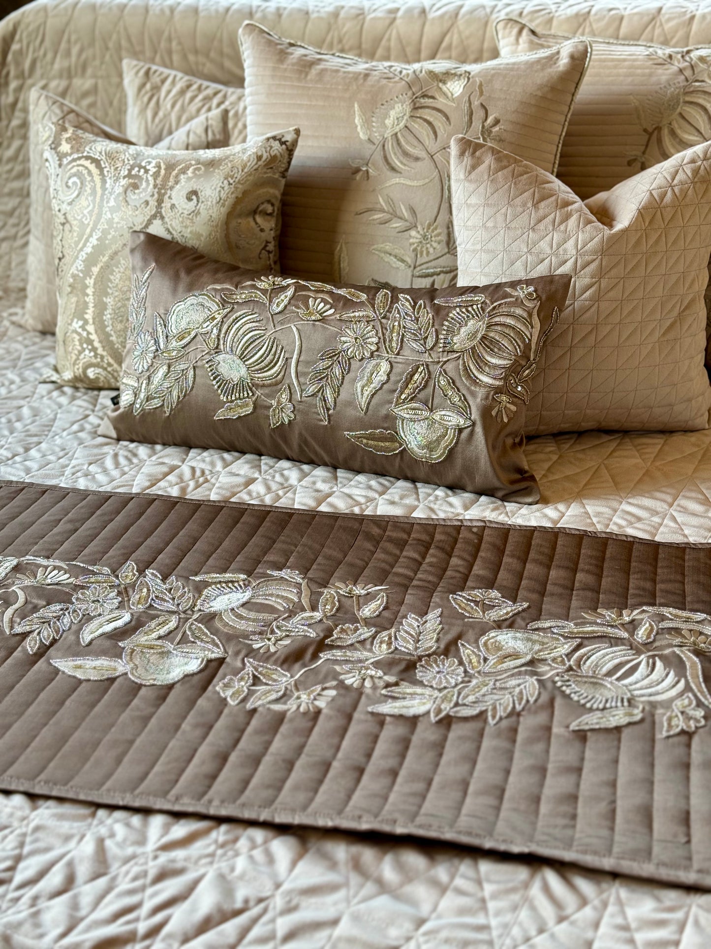 The Brown Orchid Bedding Set