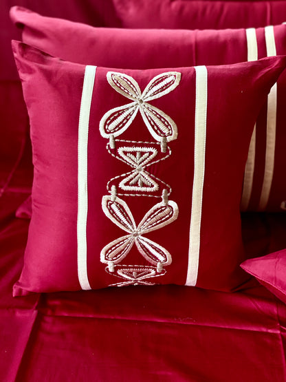 THE MAROON COCOON BEDSHEET SET