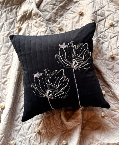 THE MAYFAIR ACCENT CUSHION~IN NOIR