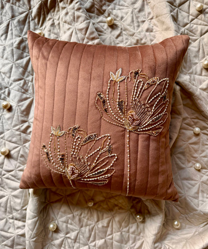 THE MAYFAIR ACCENT CUSHION~IN SIENNA