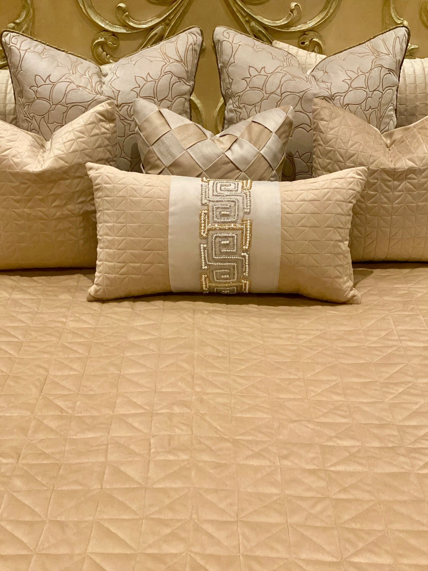 The Beige Flynn Bedding Set