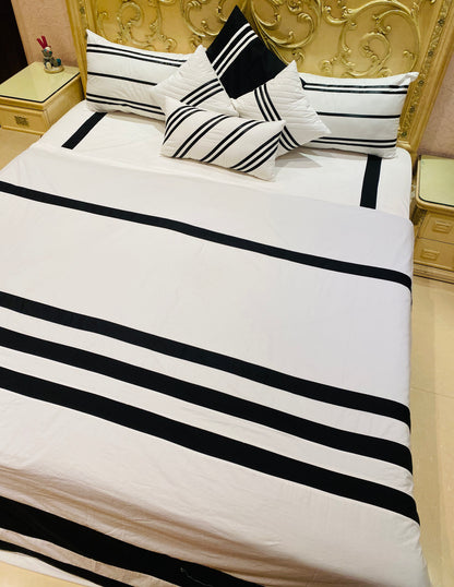 Black and White Stripe bedding set