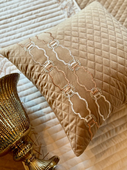 THE DULL GOLD BALI ACCENT CUSHION COVER