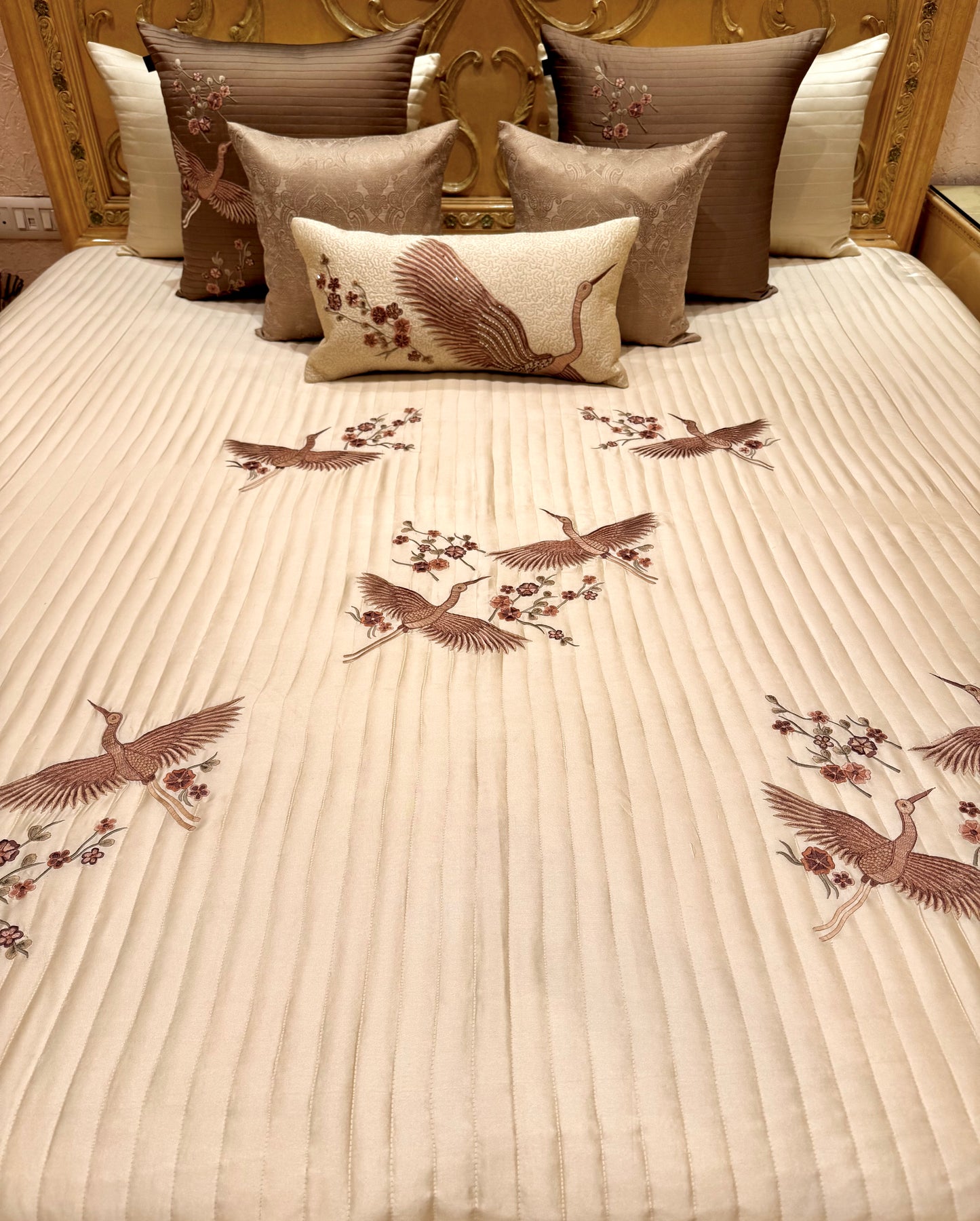 THE BUTTER CREAM FERN  BEDDING SET