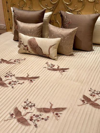 THE BUTTER CREAM FERN  BEDDING SET