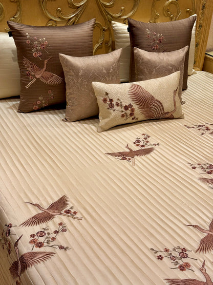 THE BUTTER CREAM FERN  BEDDING SET