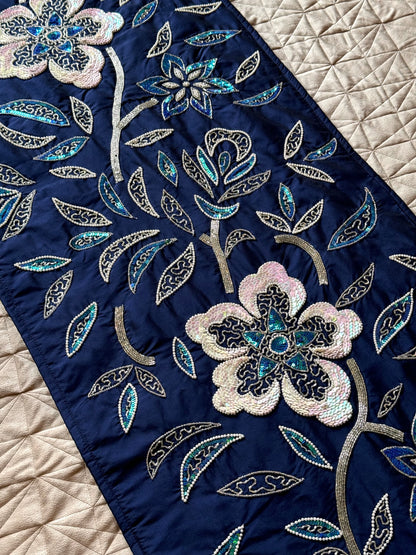 THE BLUE GARDEN BED RUNNER