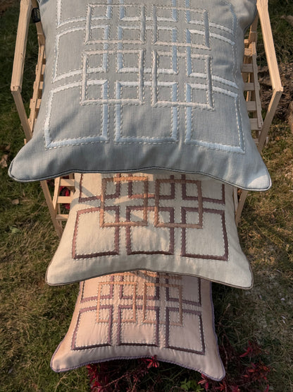 THE ICE GREY MATRIX CUSHION