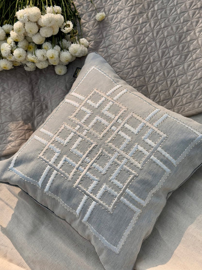 THE ICE GREY MATRIX CUSHION