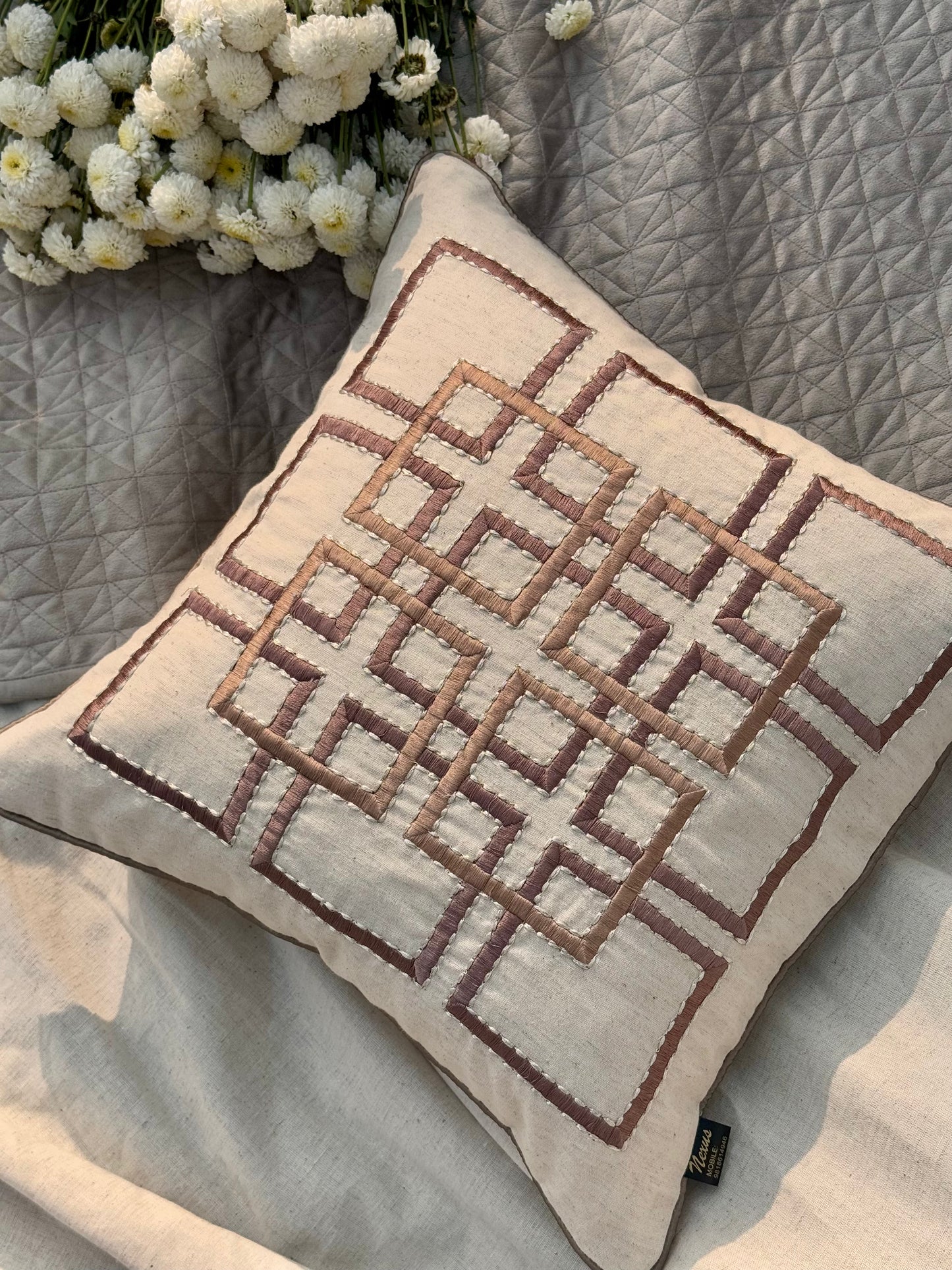 THE BEIGE MATRIX CUSHION