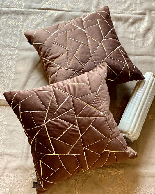 THE BROWN ABSTRACT CUSHION