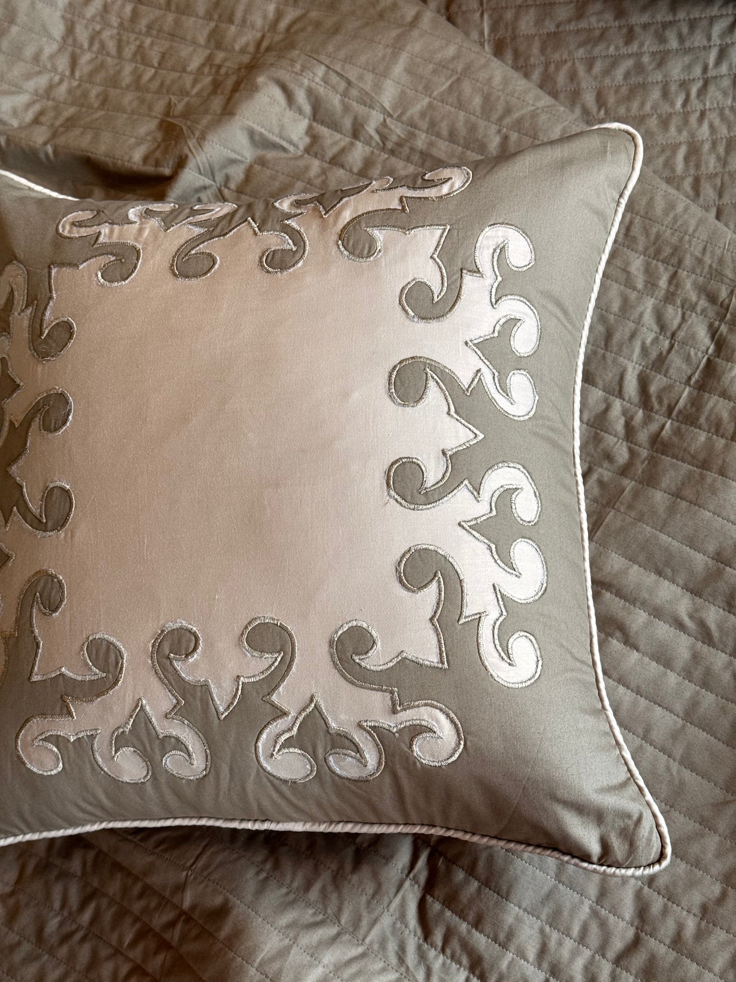 THE WOODLAND APPLIQUÉ CUSHION