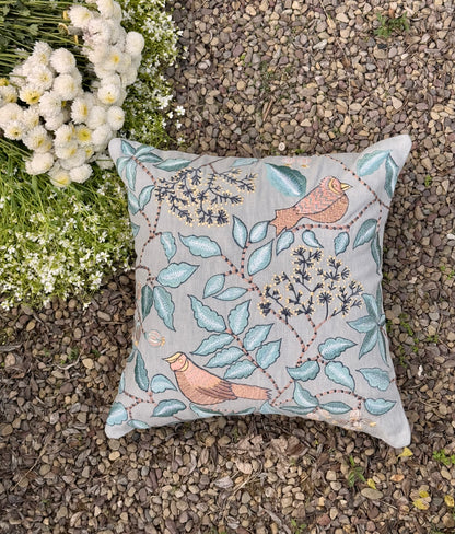 THE ICE BLUE PARADISE CUSHION