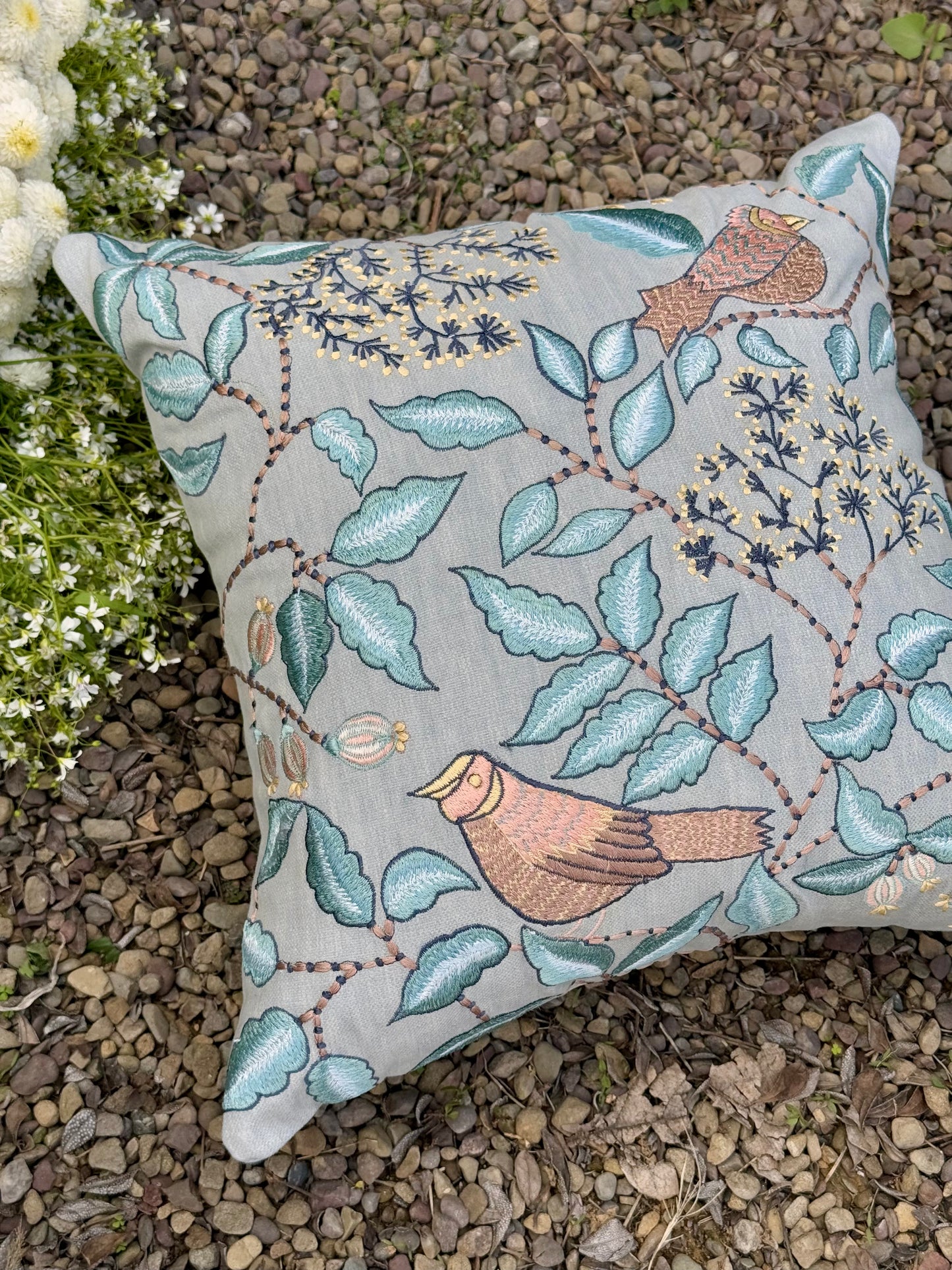 THE ICE BLUE PARADISE CUSHION