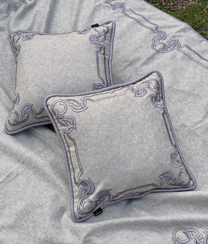 THE GREY RITZY CUSHION