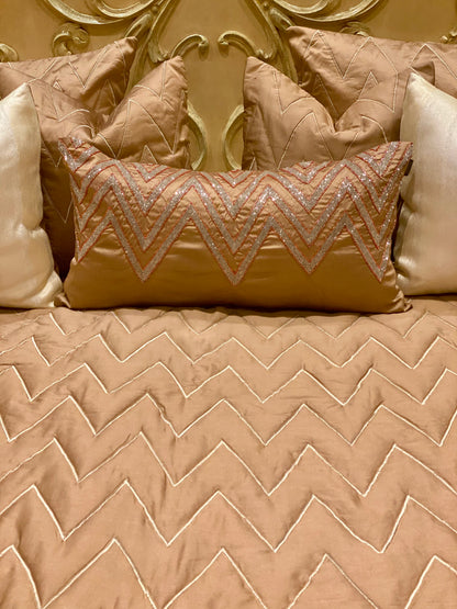 THE PEACH WAVES BEDDING SET