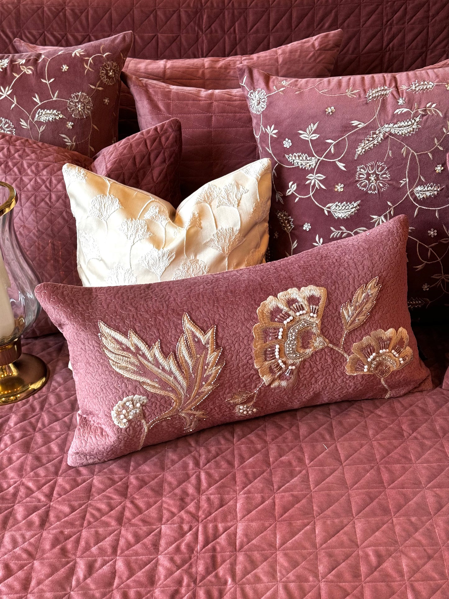 The Pink Iris Bedding Set