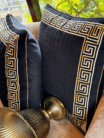 THE BLACK MEDUSA CUSHION COVER