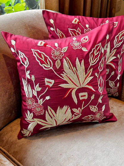 MAROON FIDA ACCENT CUSHION