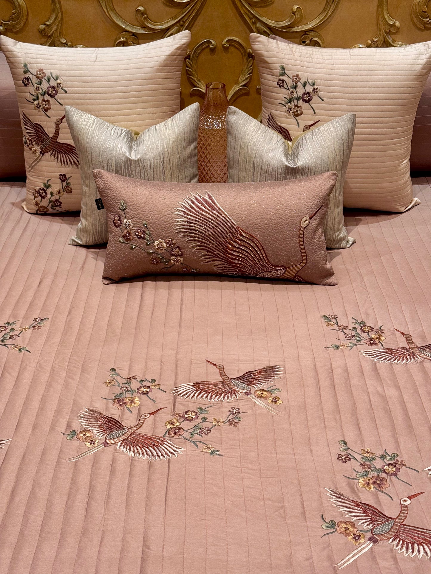 THE BLUSH FERN BIRD BEDDING SET