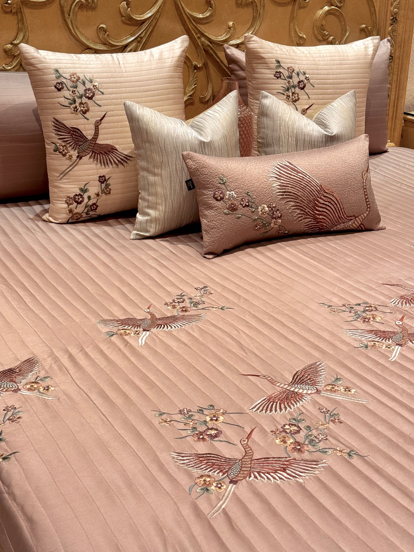 THE BLUSH FERN BIRD BEDDING SET