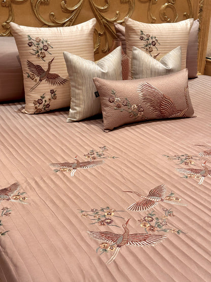 THE BLUSH FERN BIRD BEDDING SET