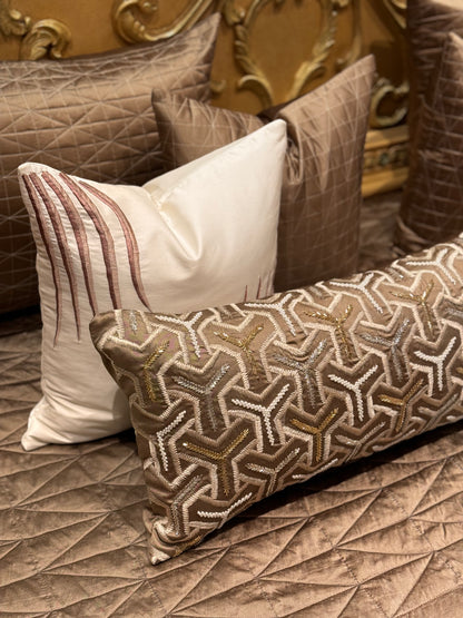 THE BROWN KNIT BEDDING SET