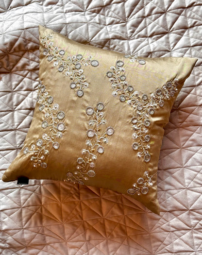 THE GOLD COSMOS ACCENT CUSHION (SET OF 2 COVERS)