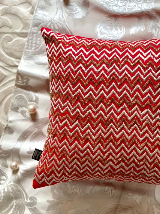 THE CRIMSON SERPENTI CUSHION COVER