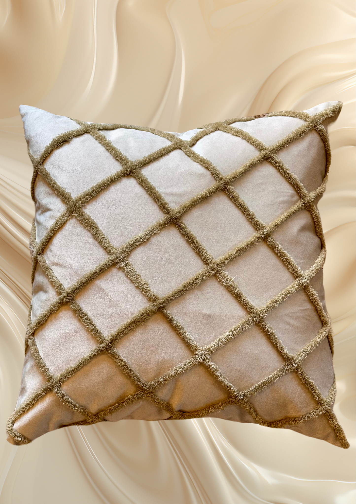 BUTTER FRINGE CUSHION COVER