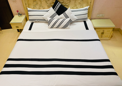 Black and White Stripe bedding set