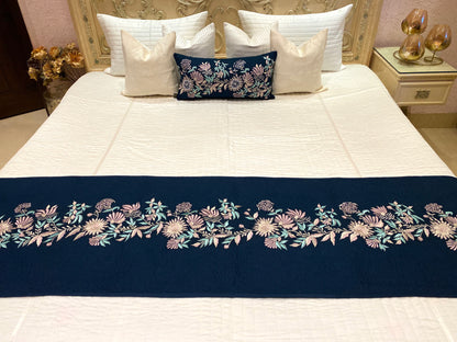 THE MIDNIGHT BLUE OLIVIA BEDDING SET