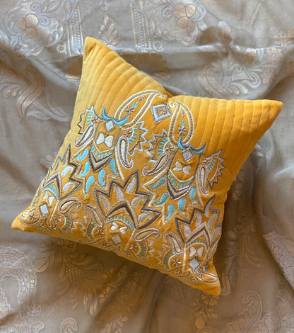 THE YELLOW TRIBE CUSHION COVER