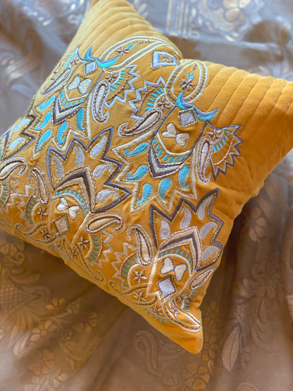 THE YELLOW TRIBE CUSHION COVER