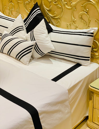 Black and White Stripe bedding set