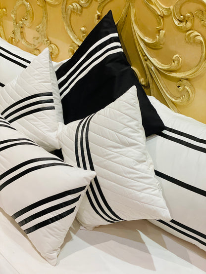 Black and White Stripe bedding set