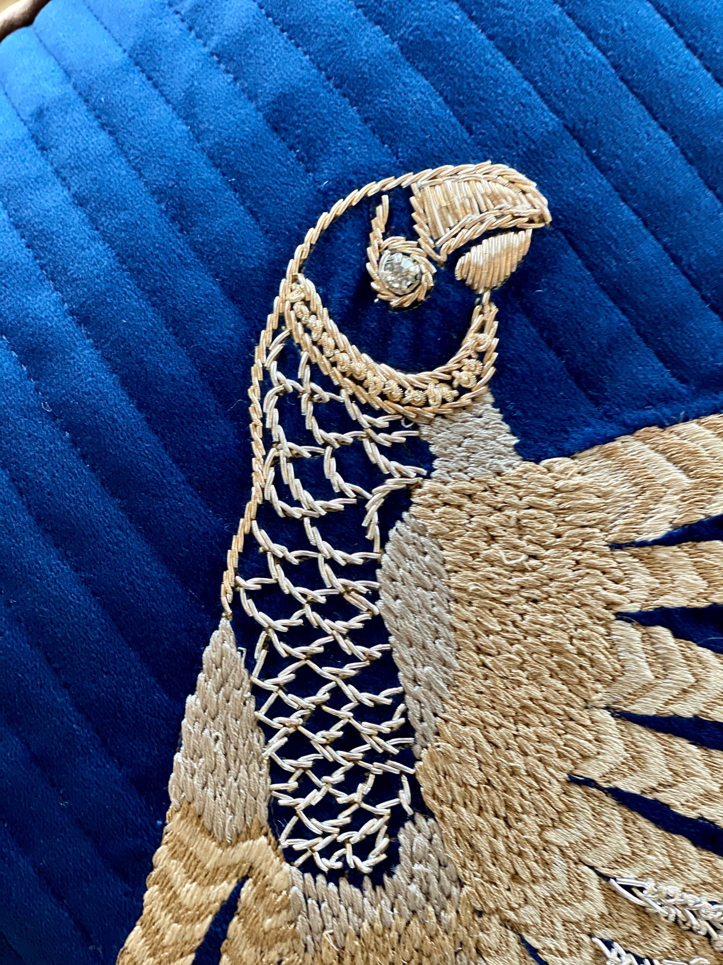 THE BLUE BIRD CUSHION COVER