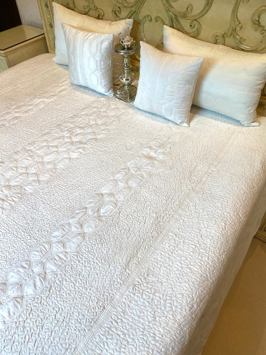 The Crystal Quilted Bedding Set