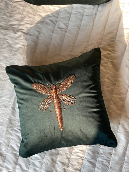 The Dragonfly Suede Cushion Covers