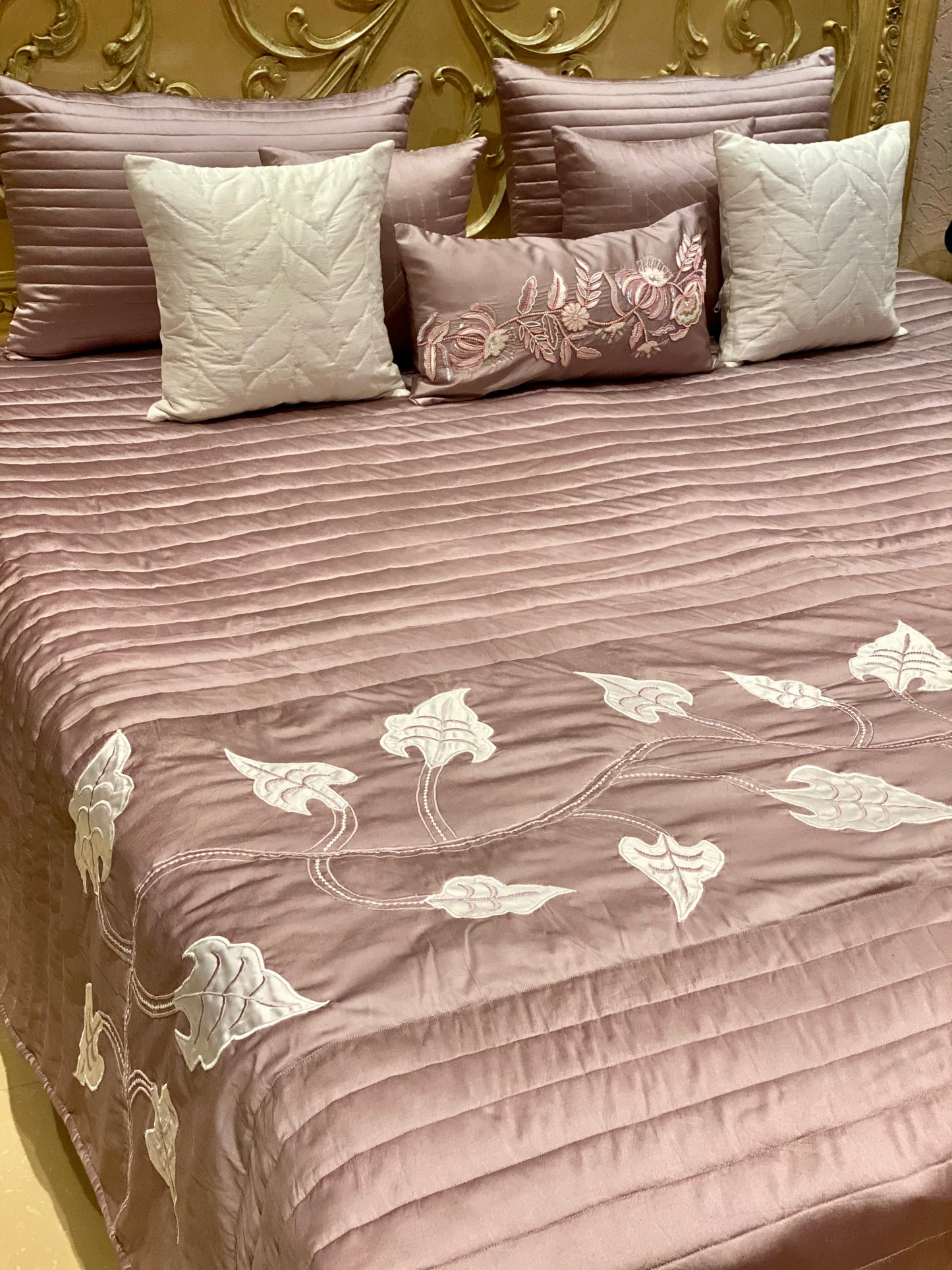 The Peony Quilted Bedding Set