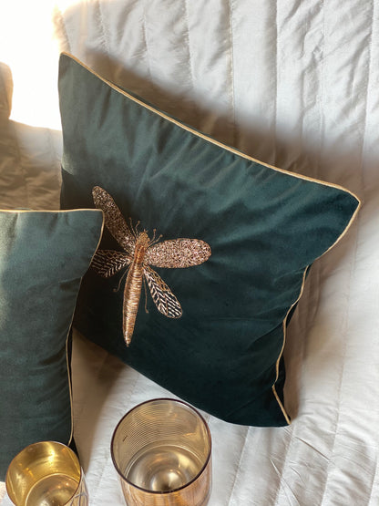 The Dragonfly Suede Cushion Covers