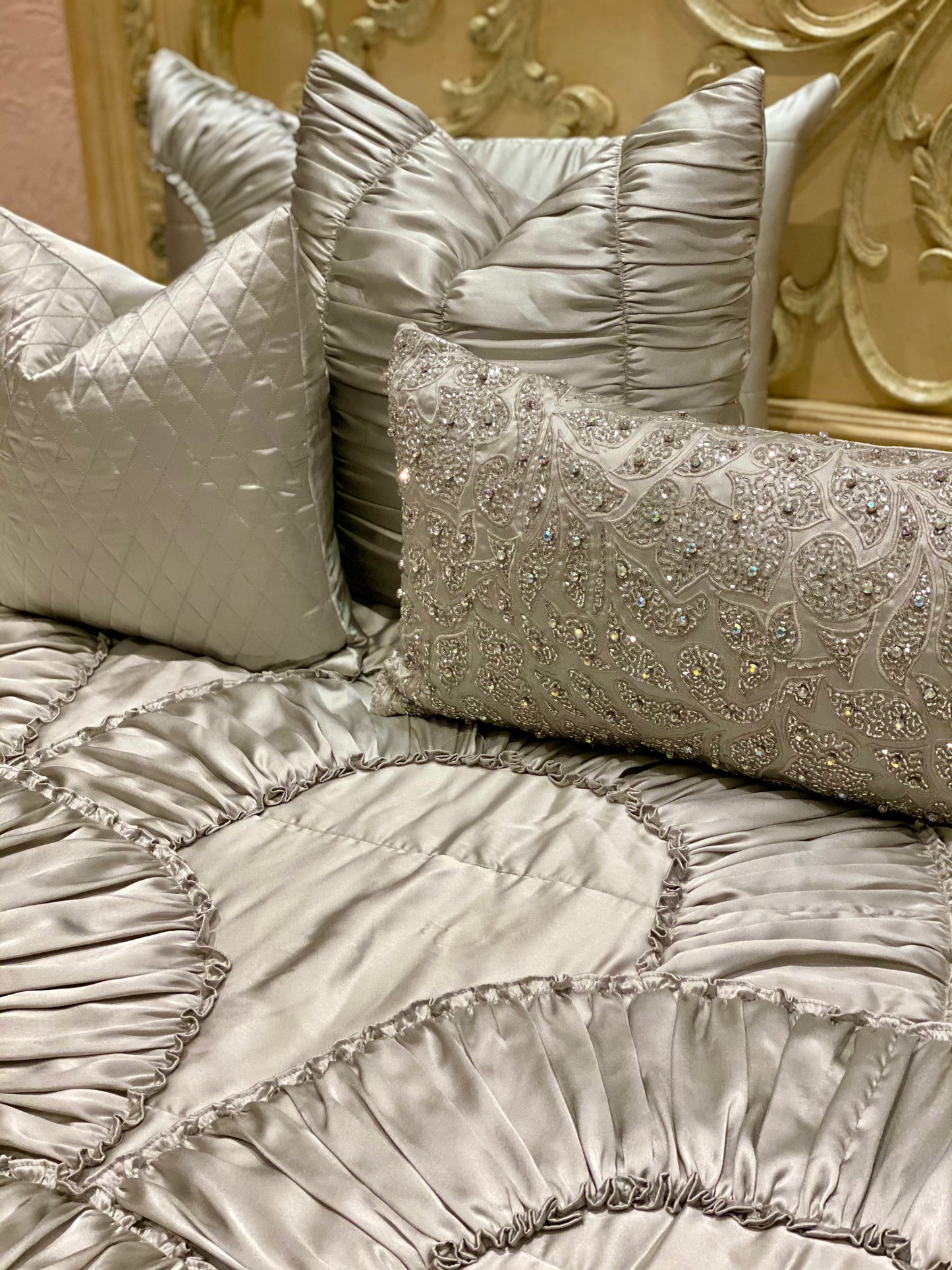 The Silver Frill Bedding Set