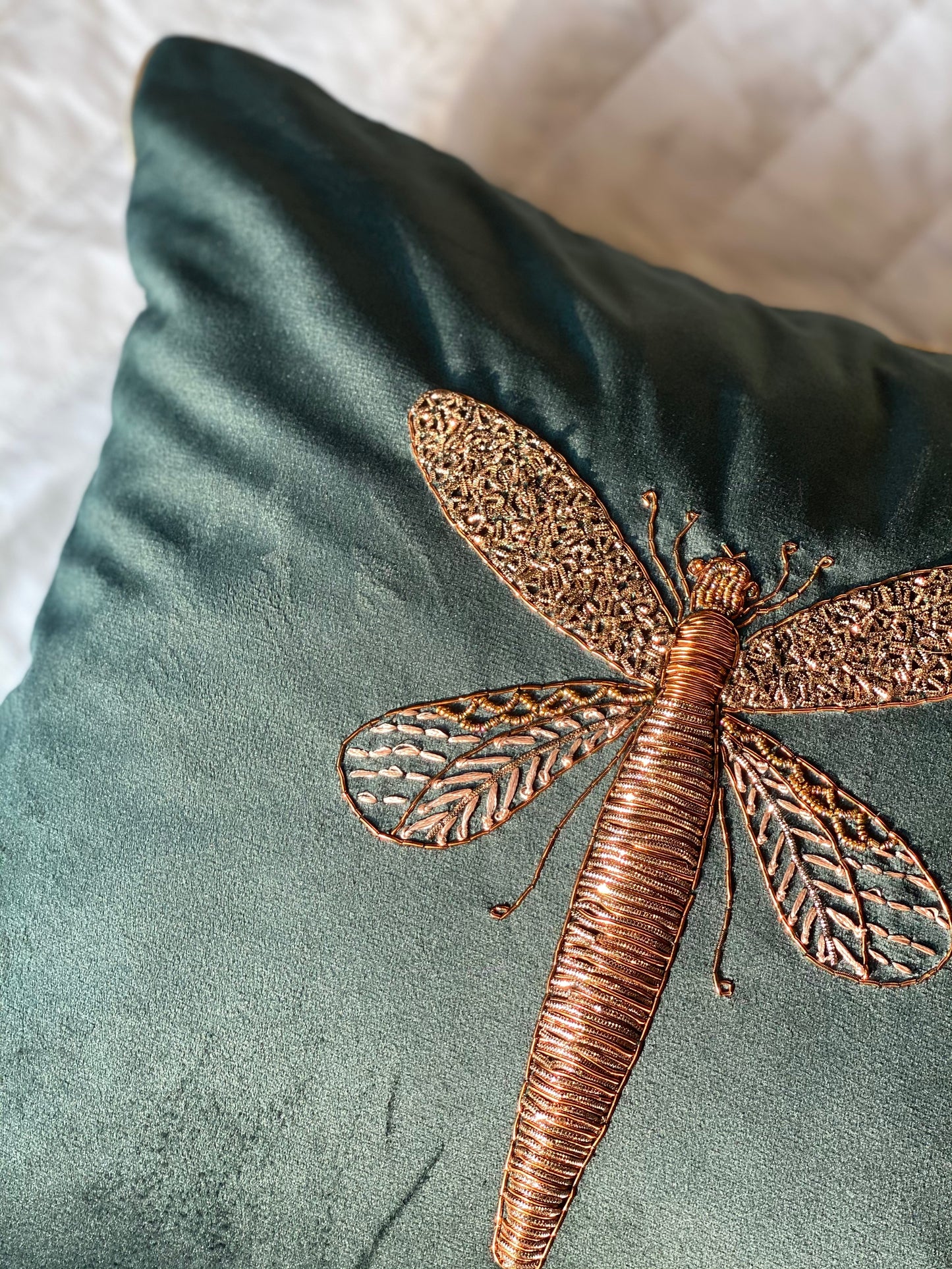 The Dragonfly Suede Cushion Covers