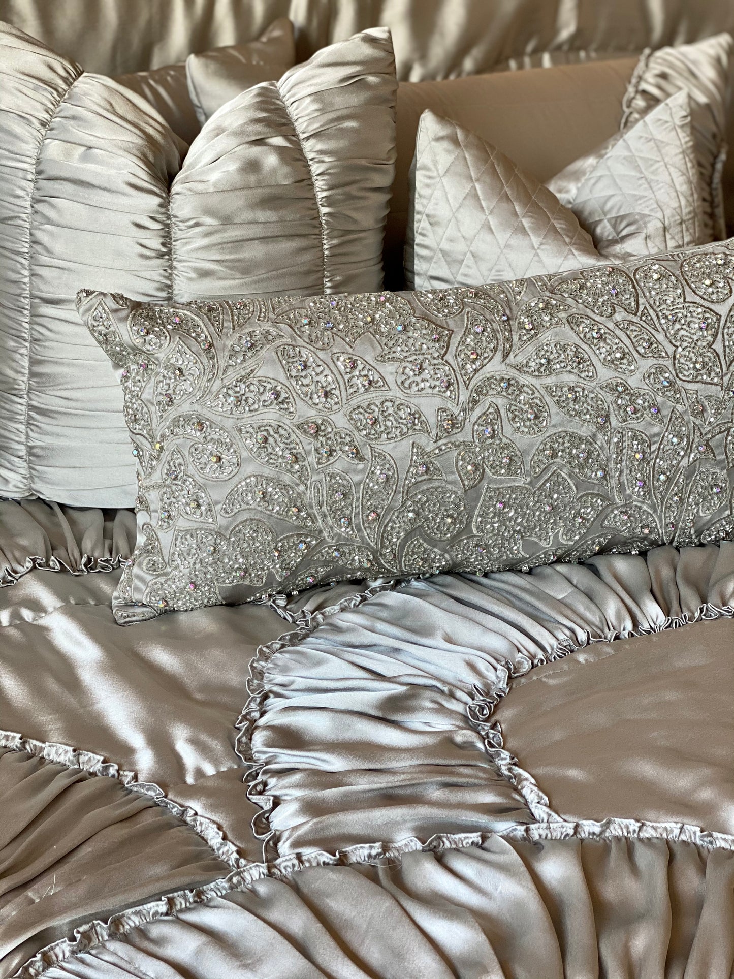 The Silver Frill Bedding Set