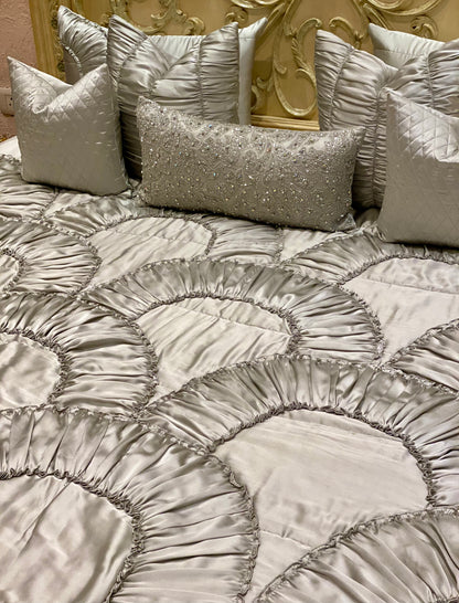 The Silver Frill Bedding Set