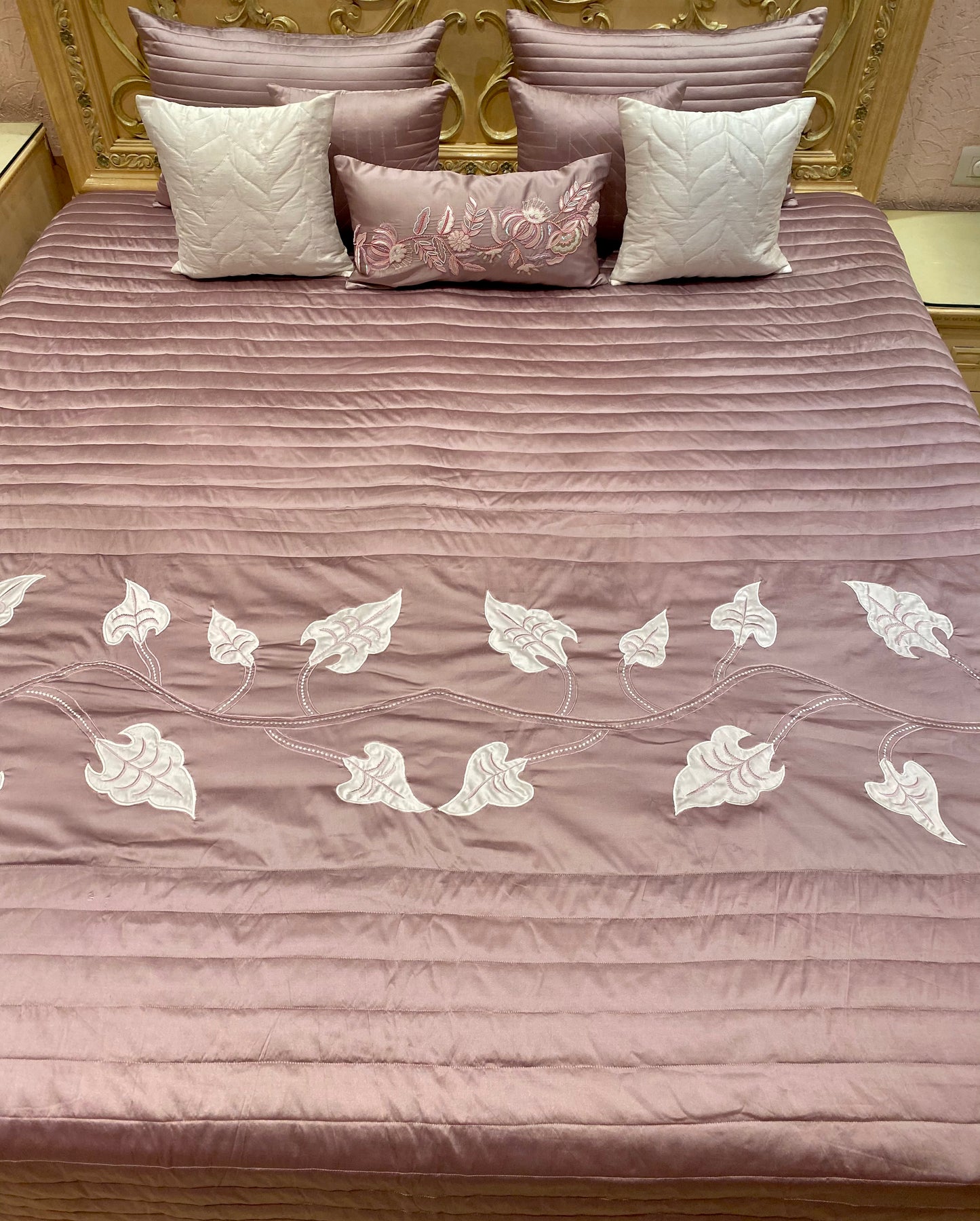 The Peony Quilted Bedding Set