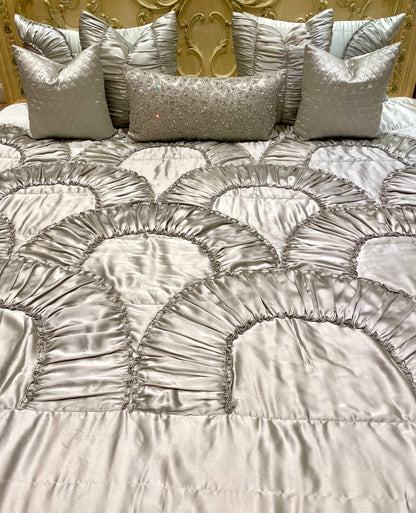 The Silver Frill Bedding Set