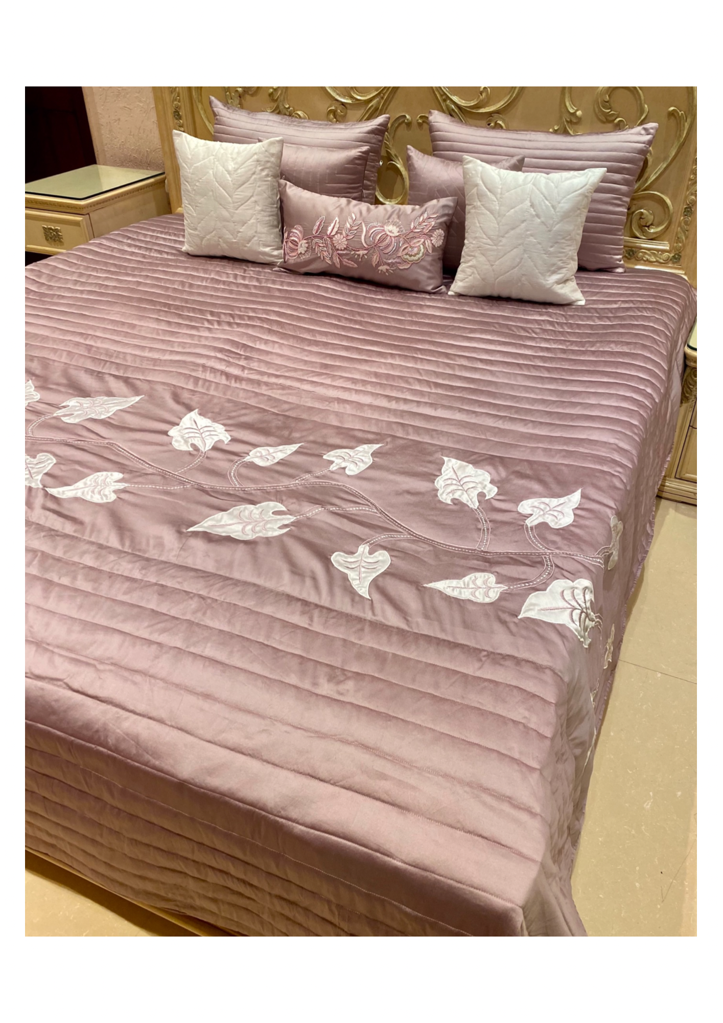 The Peony Quilted Bedding Set