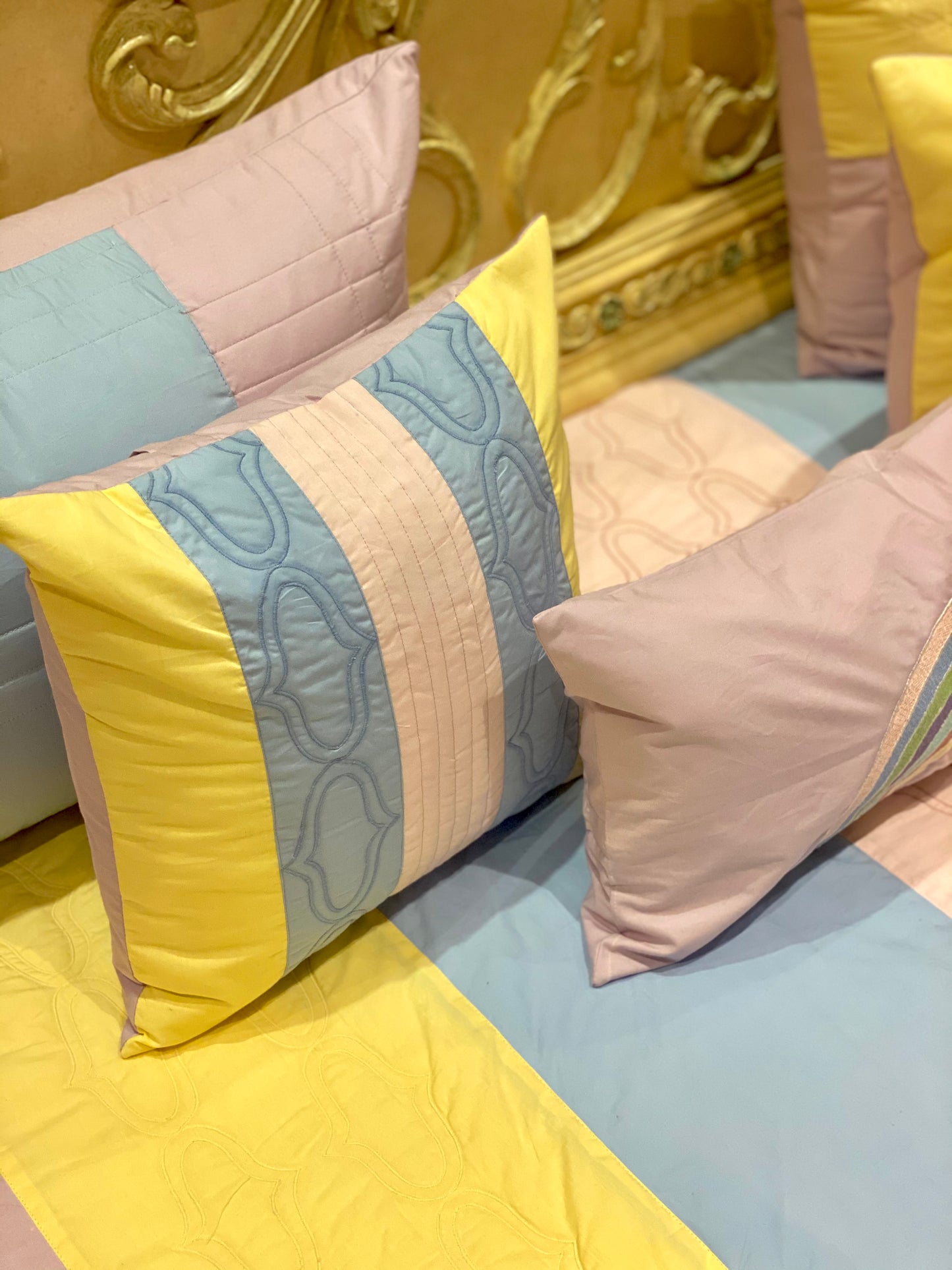 The Rainbow Quilted Bedding Set