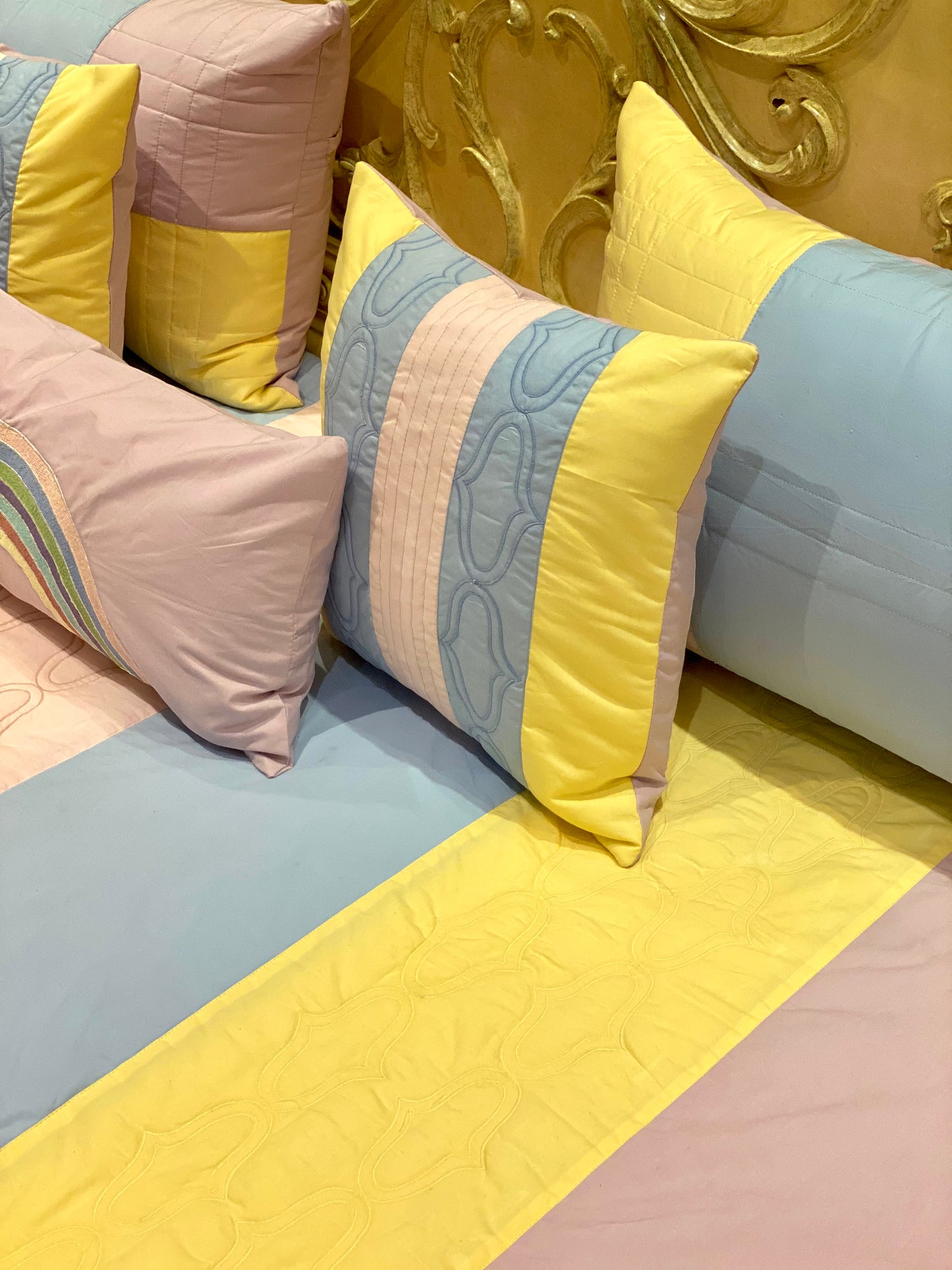 The Rainbow Quilted Bedding Set